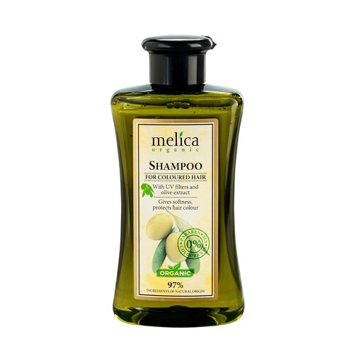 Шампунь Melica Organic для фарбованого волосся з УФ-фільтрами та екстрактом оливок, 300 мл