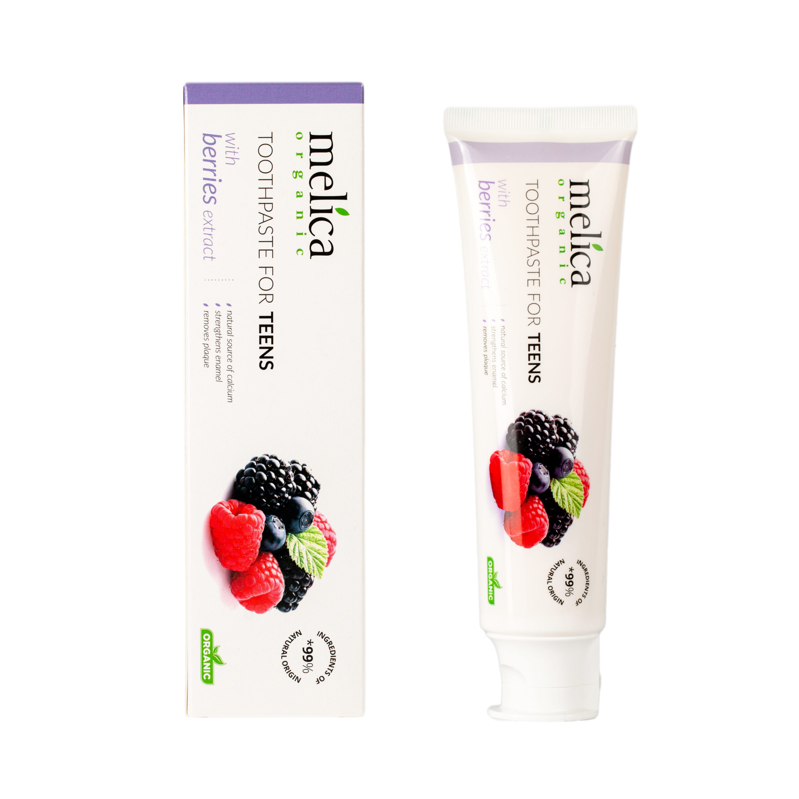 Зубна паста Melica Organic для підлітків "Ягідний мікс"