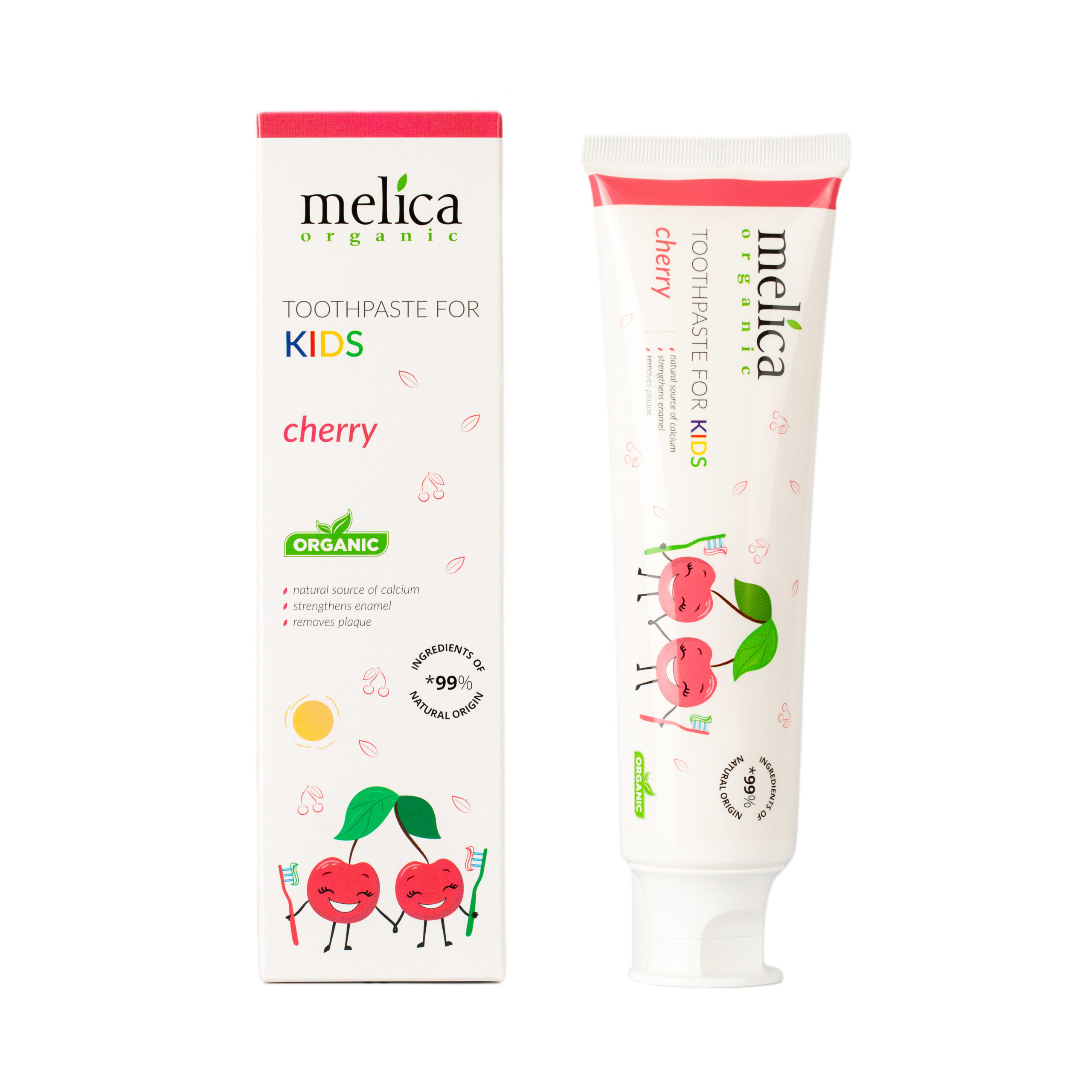 Дитяча зубна паста Melica Organic "Вишня"