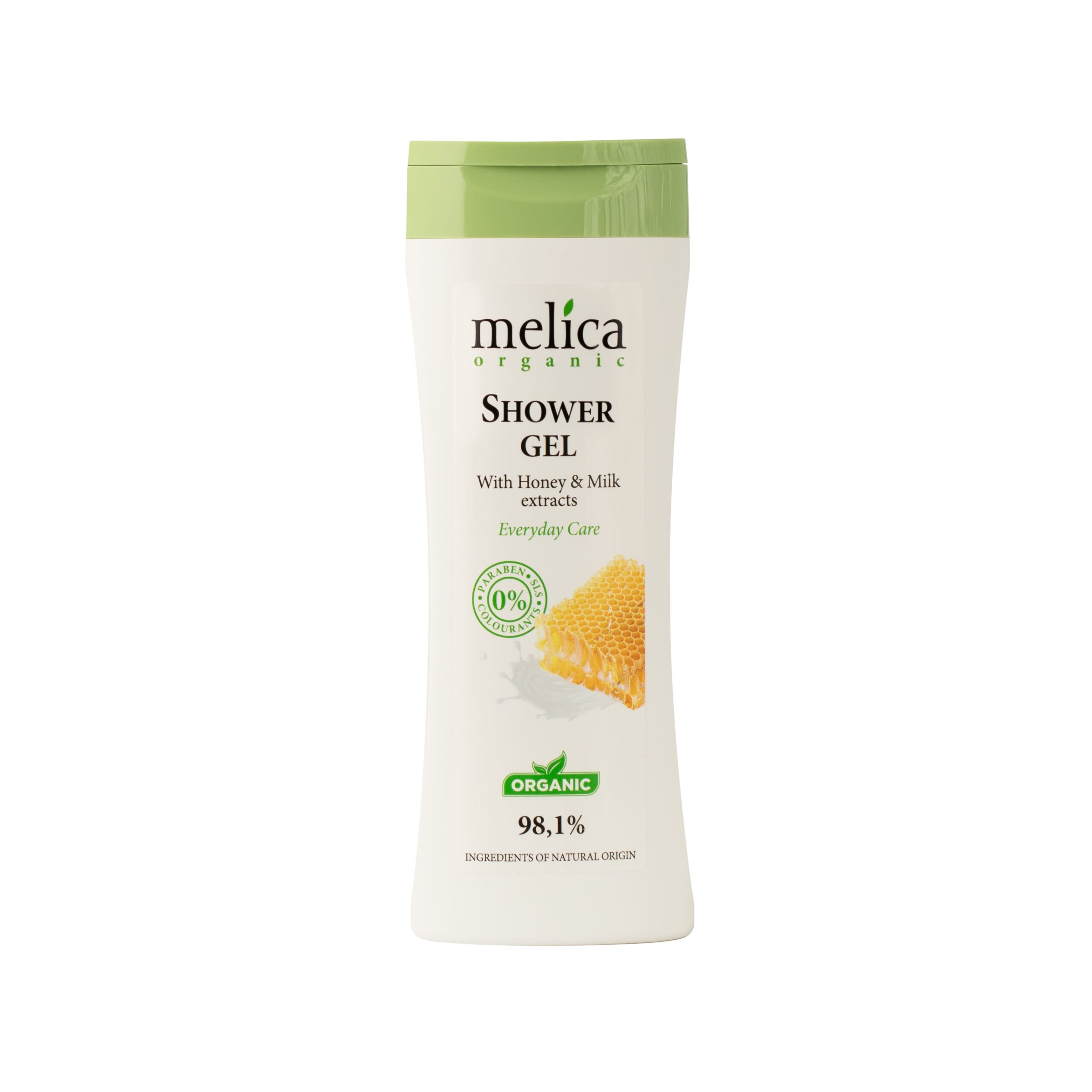 Гель для душу з медом та молоком  Melica organic