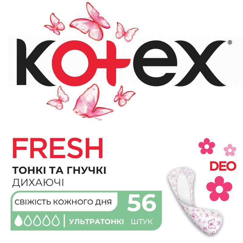 Kotex Liners SuprSlim Deo