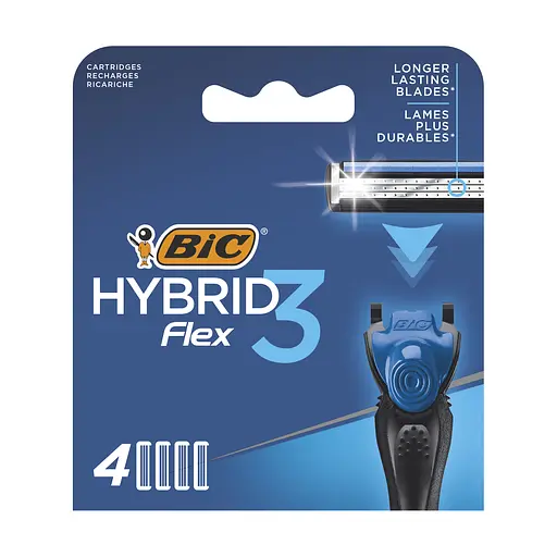 Змінні касети Bic Flex 3 Hybrid, 4 шт.