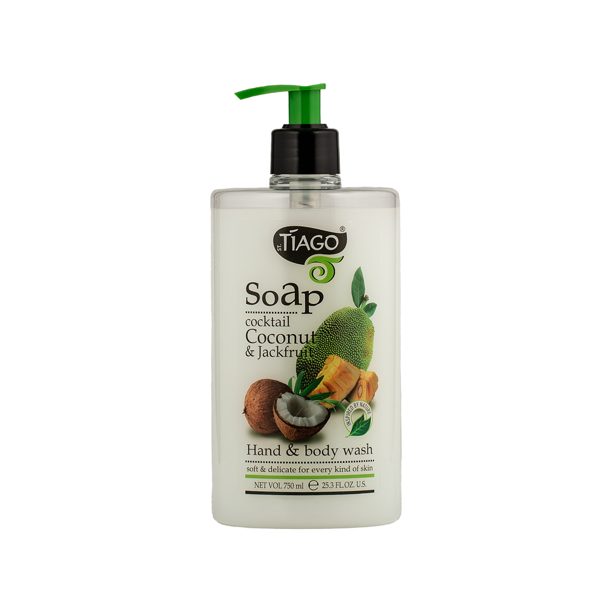 Крем-мило Tiago Coconut&Jackfruit  (Кокос і Джекфрут), 750 мл