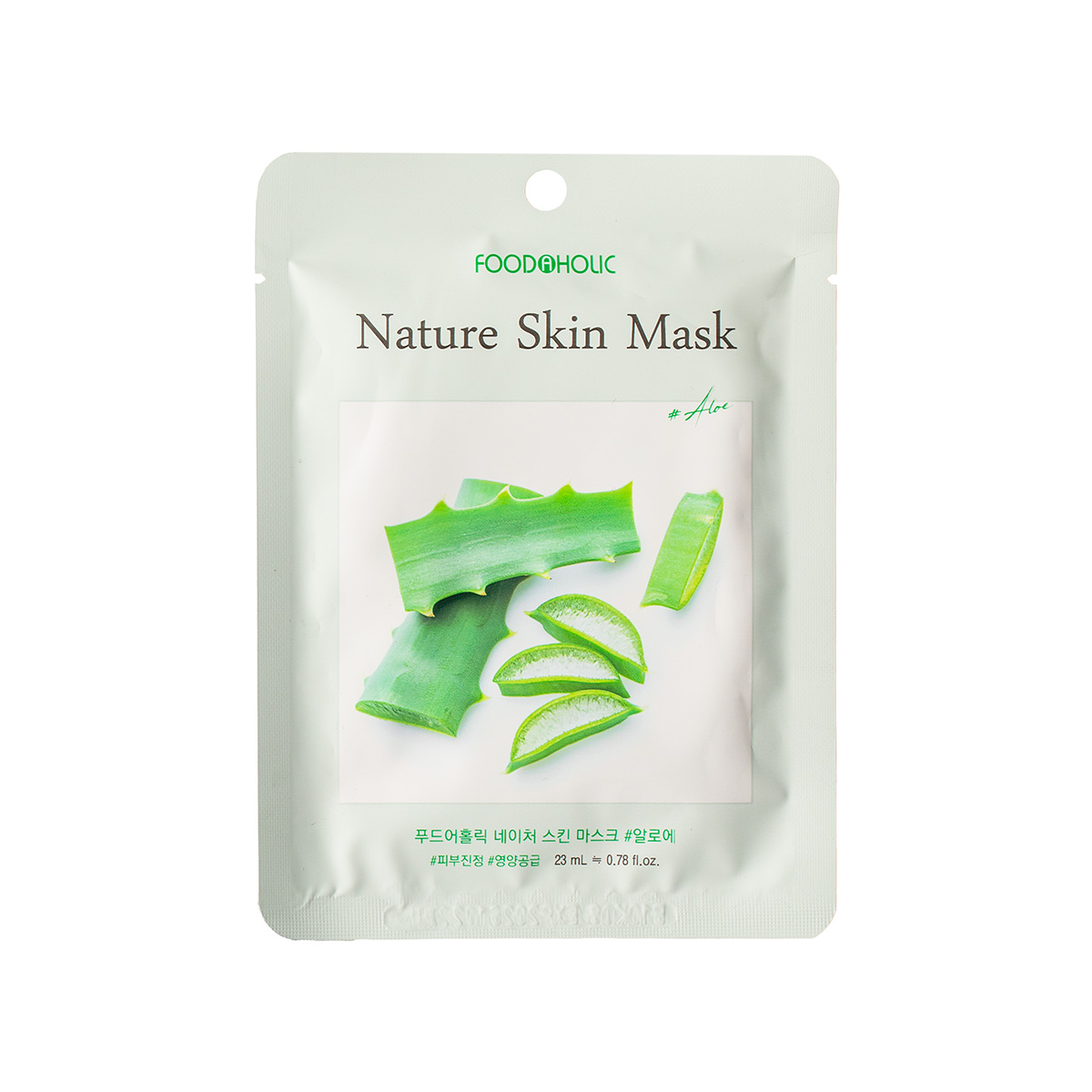 Тканинна маска FOODAHOLIC NATURE SKIN MASK для обличчя з екстрактом алое, 23 мл