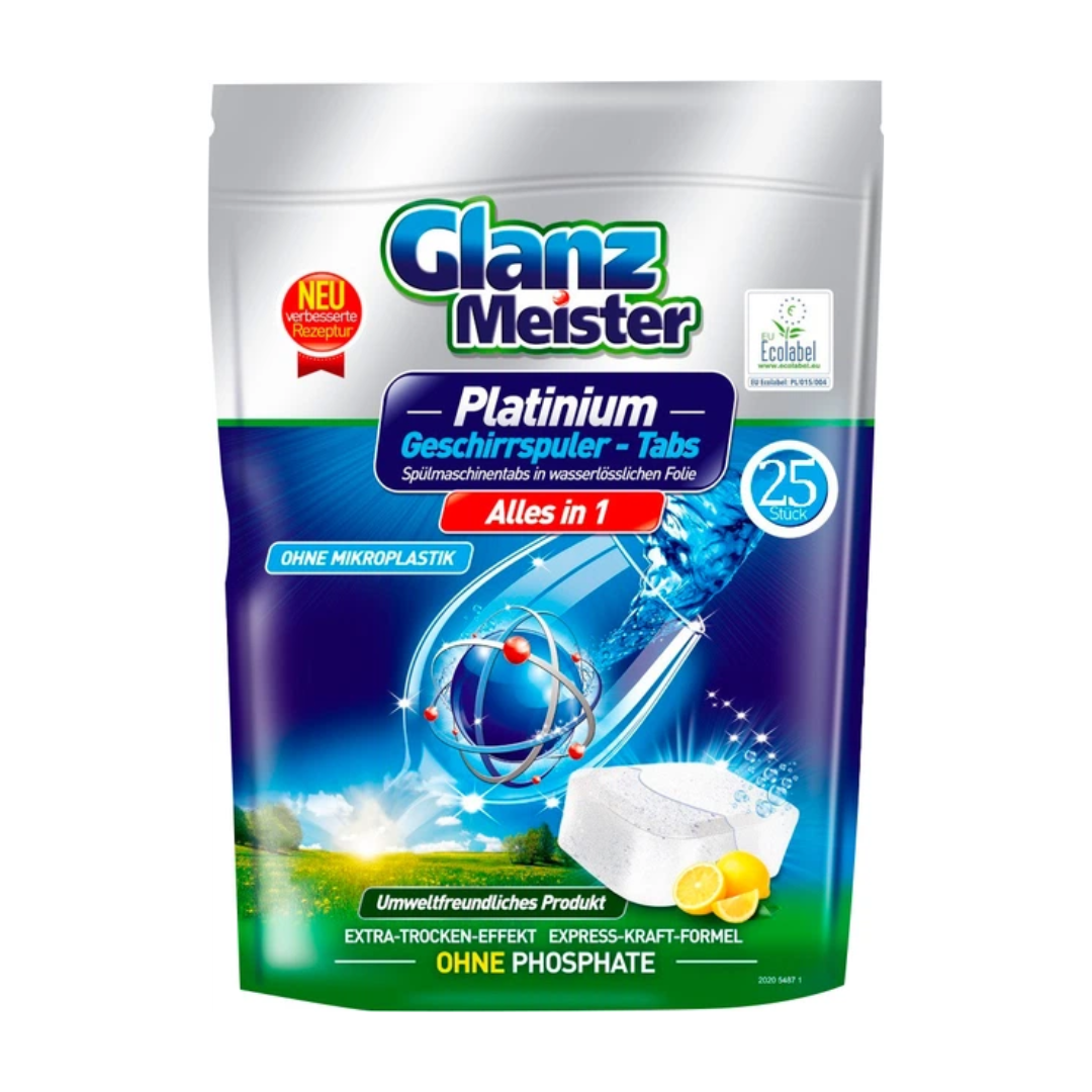 Таблетки Glanz Meister Platinum для миття посуду