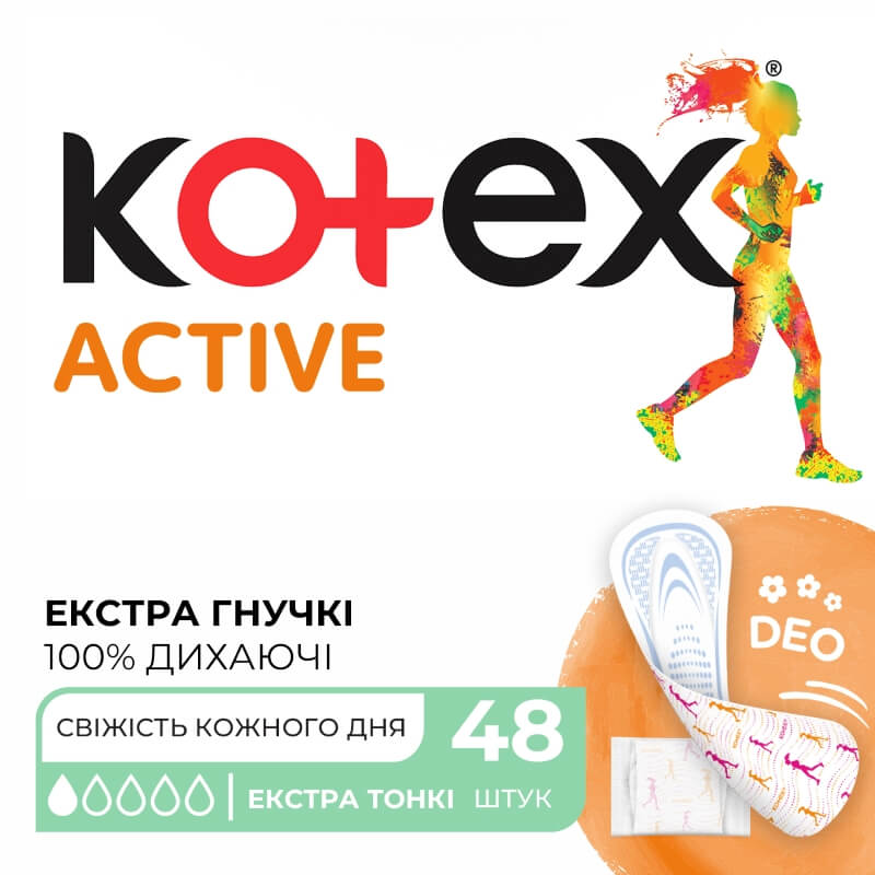 Kotex Liners Active Deo