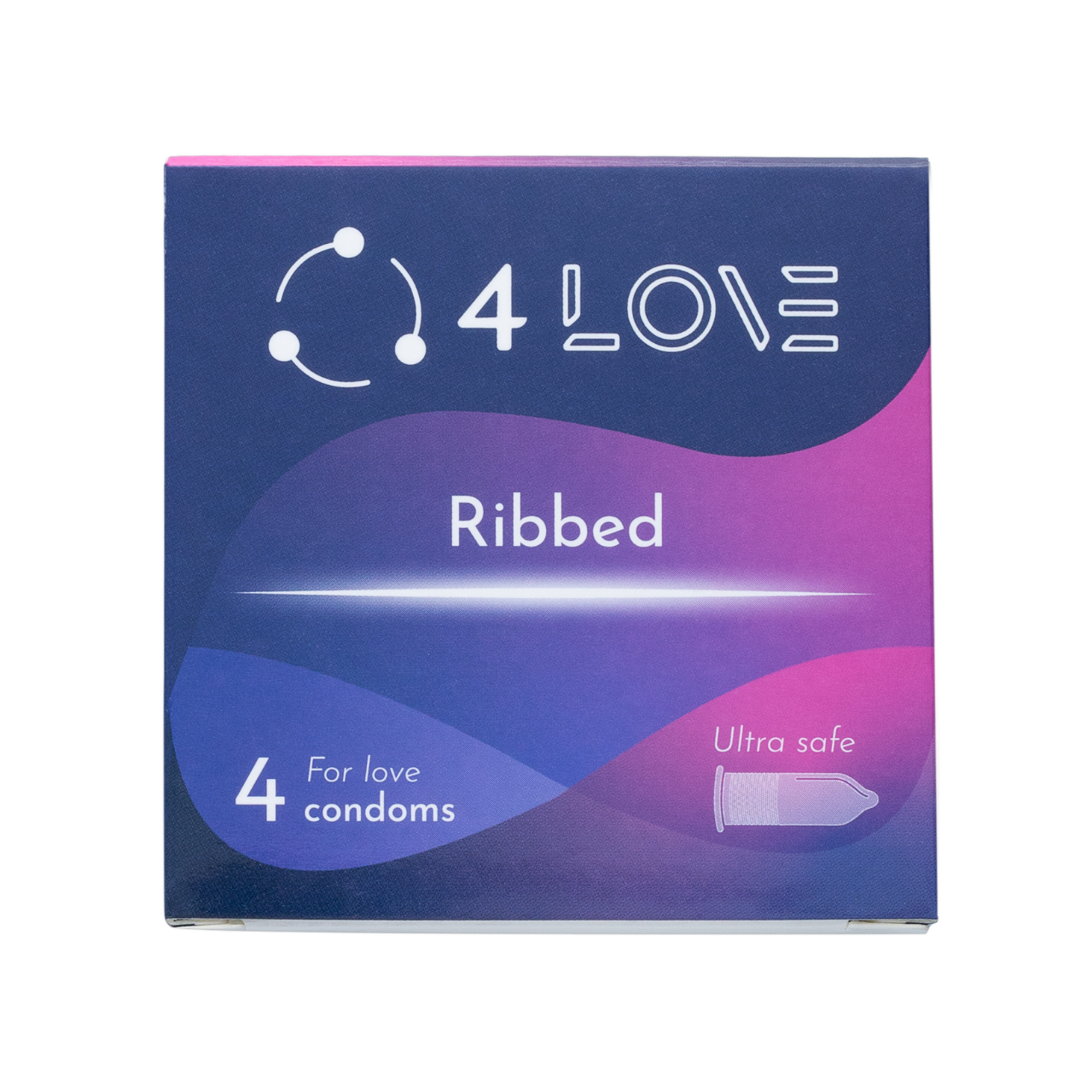 Ребристі презервативи 4LOVE Ribbed