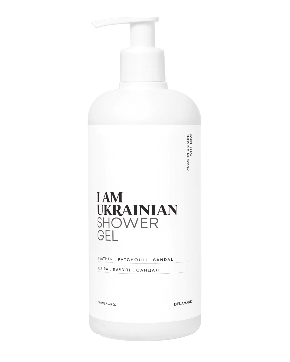 Гель для душу DeLaMark I am Ukrainian Шкіра + Сандал + Пачулі