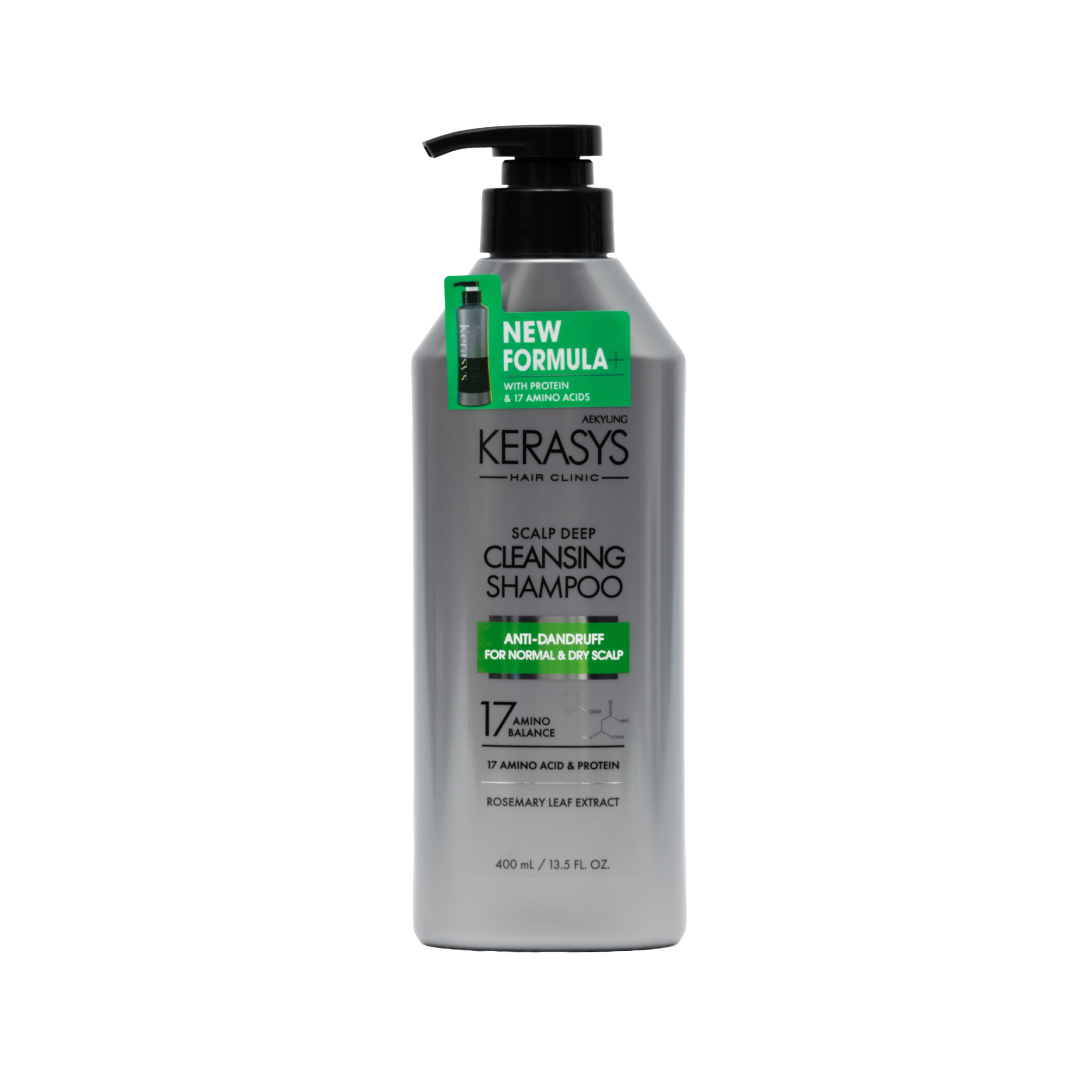 Шампунь KERASYS Hair Clinic Dry Scalp Deep Cleansing для нормальної та сухої шкіри голови 400мл