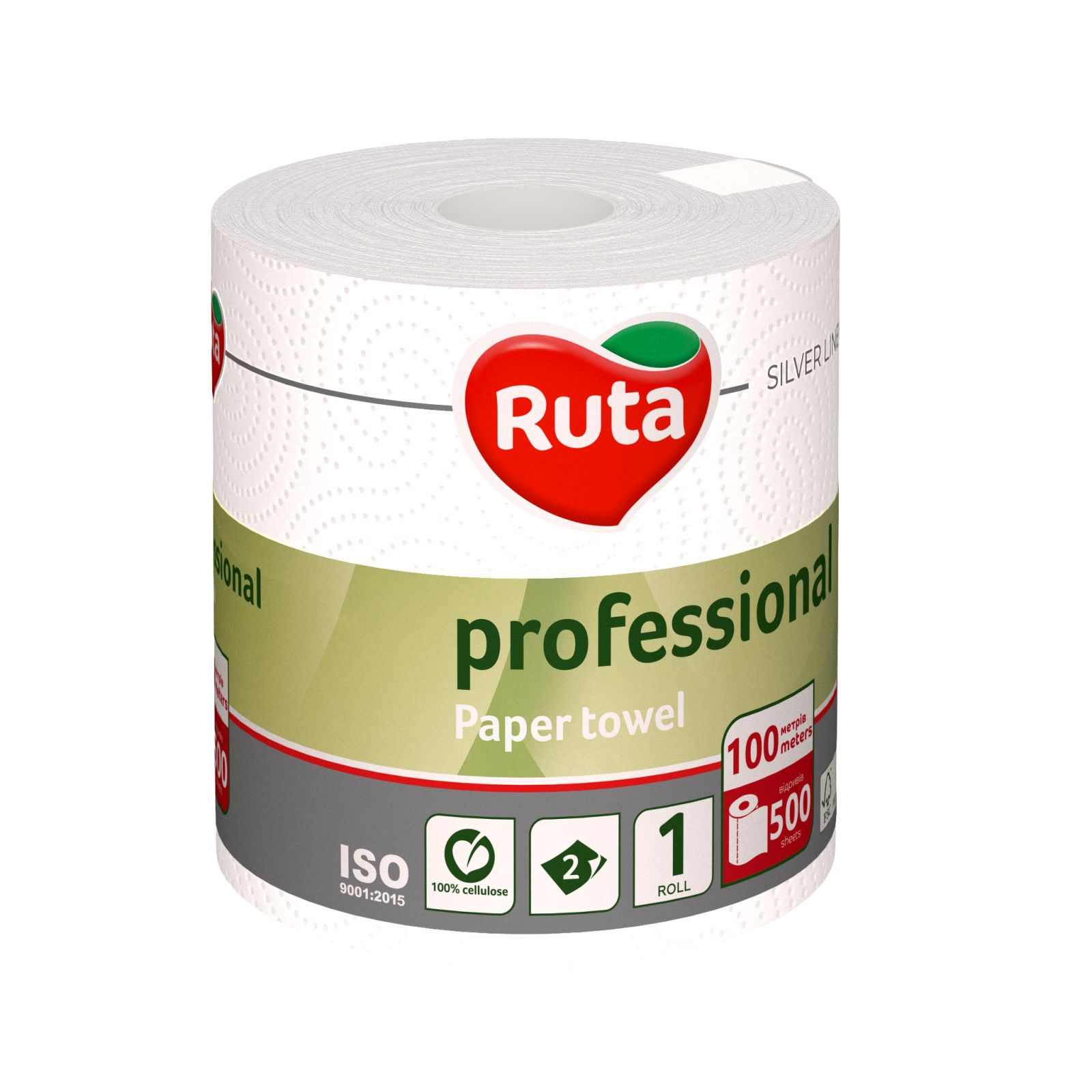 Рушники паперові "Ruta" Professional 1рул 2ш 100м
